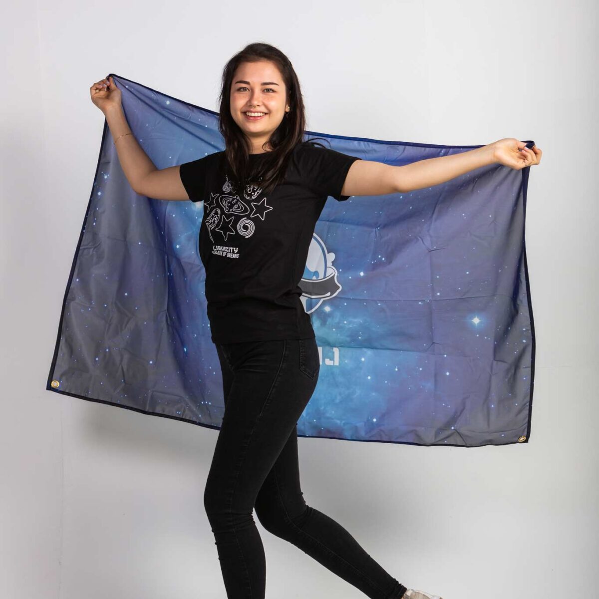 Vierkant3 Flag Blue
