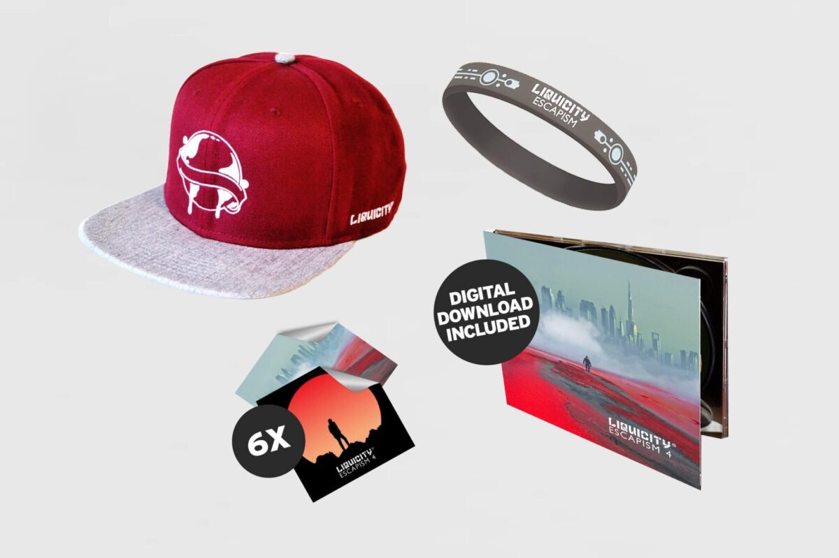 Escapism 4 Bundle 2: CD + Snapback Red + Stickerpack + Wristband + Download