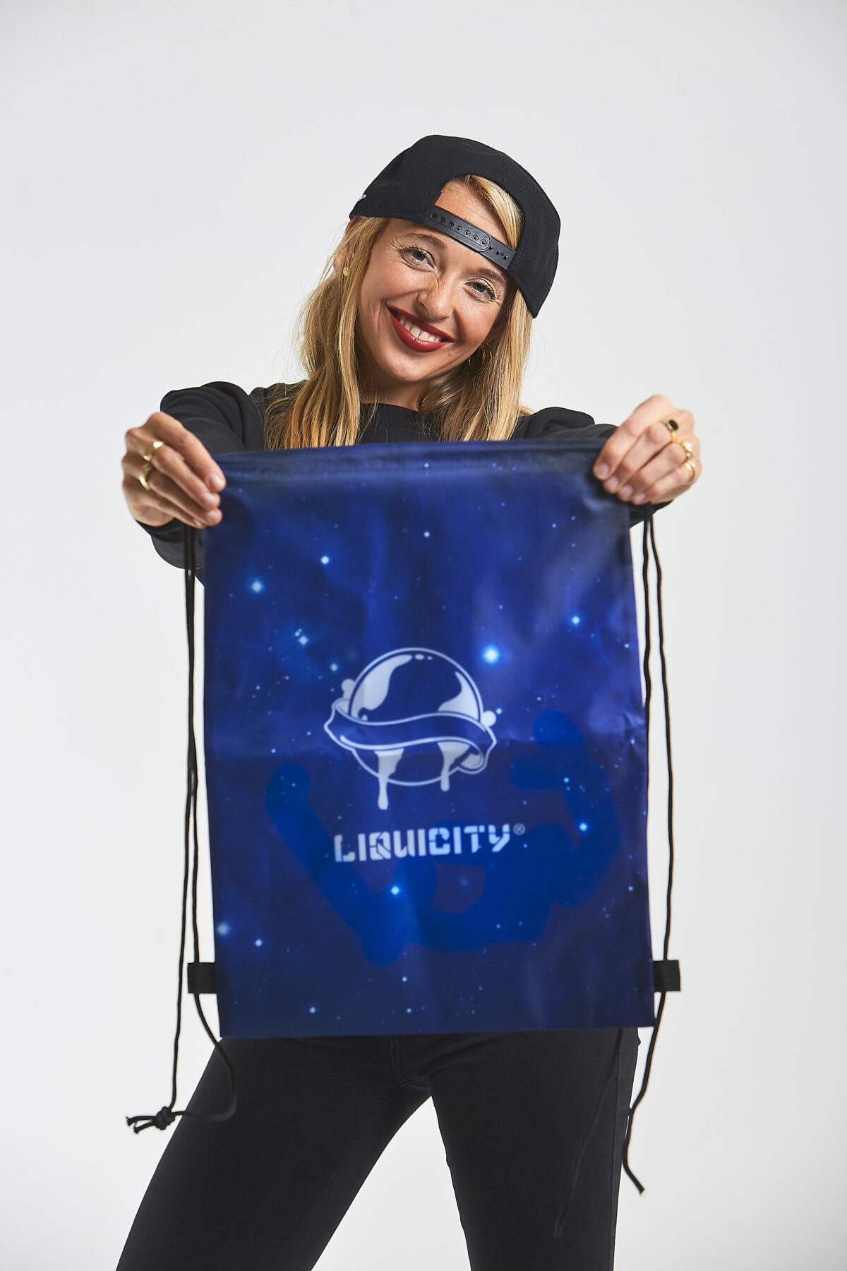 Merchandise-Full 177 (1) Drawstring Bag Blue