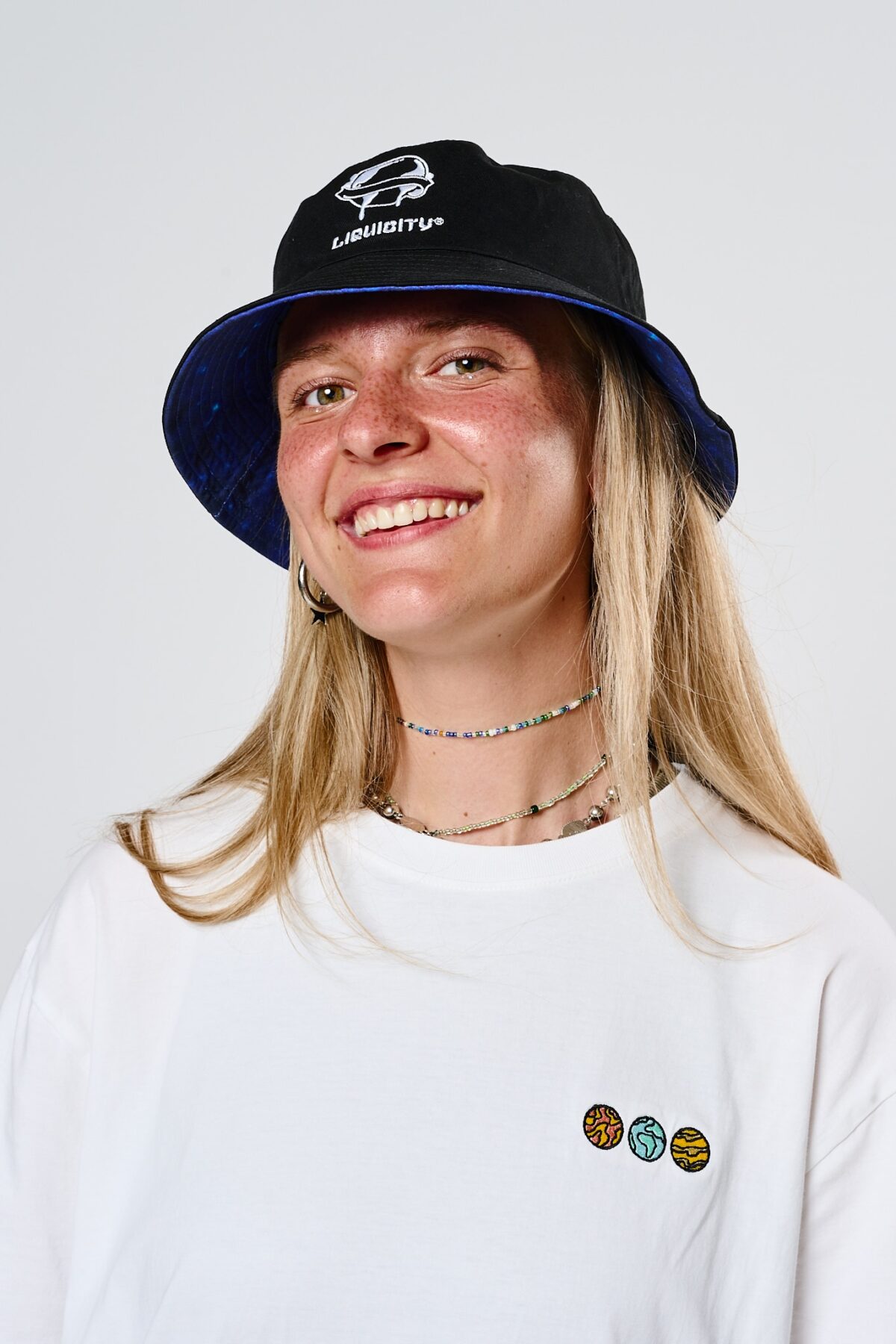 2025-07-12-liquicitymerch1588_LR Bucket Hat Black / Galaxy Blue