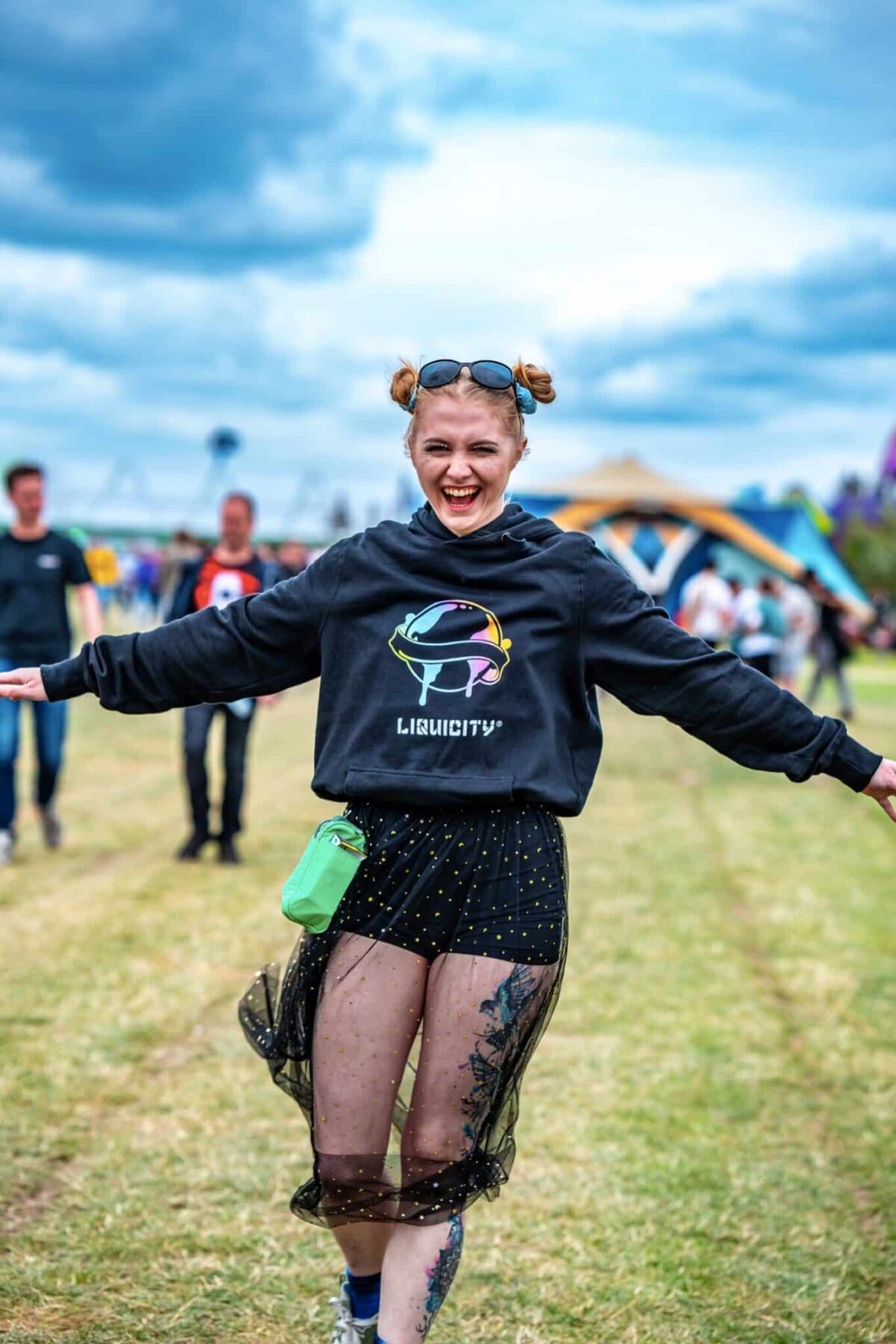 merch festival (9) Hoodie Rainbow Globe