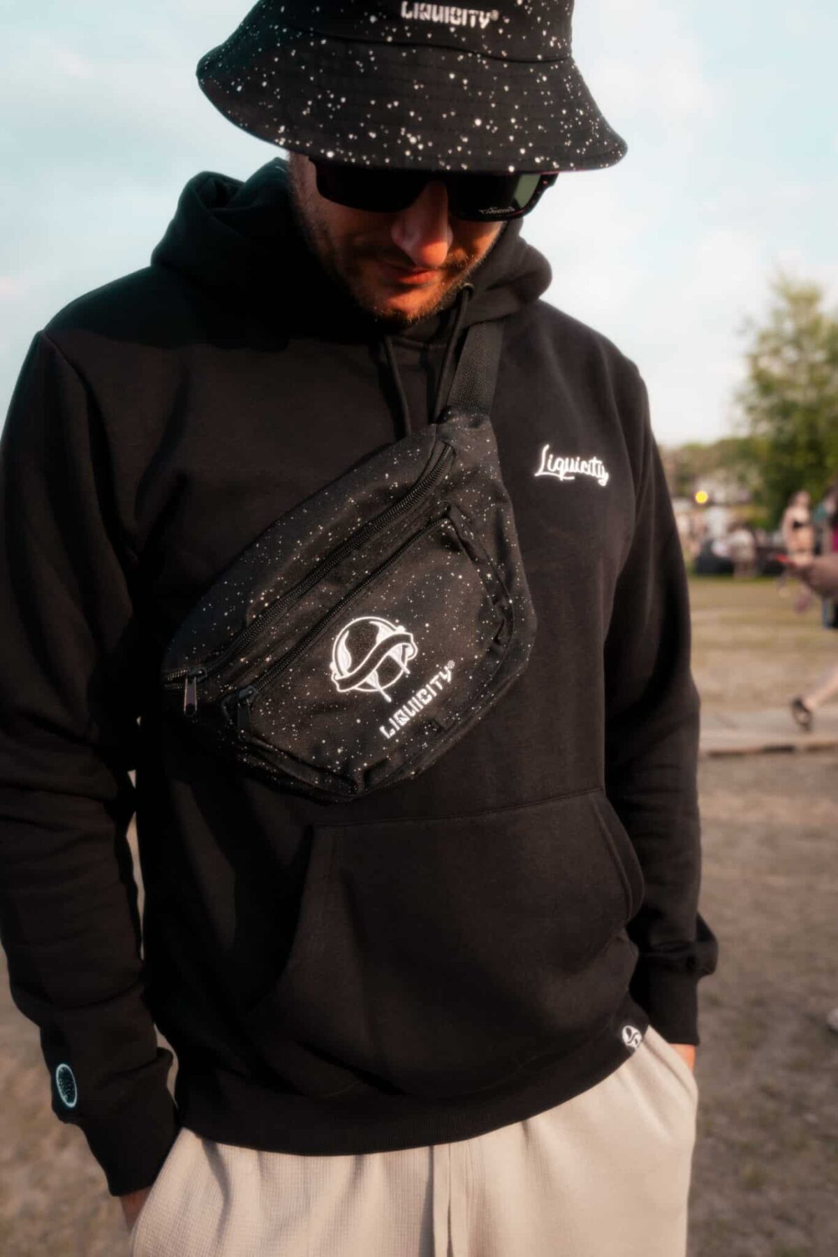 fanny bag black Black Waistbag